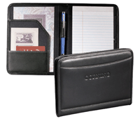 Black Leather Junior Customized Pad Holder Cover